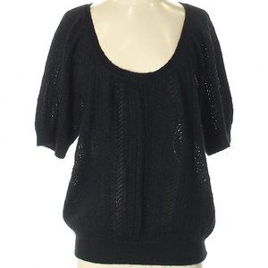NWT Black Scoop Neck Sweater Express Small SS